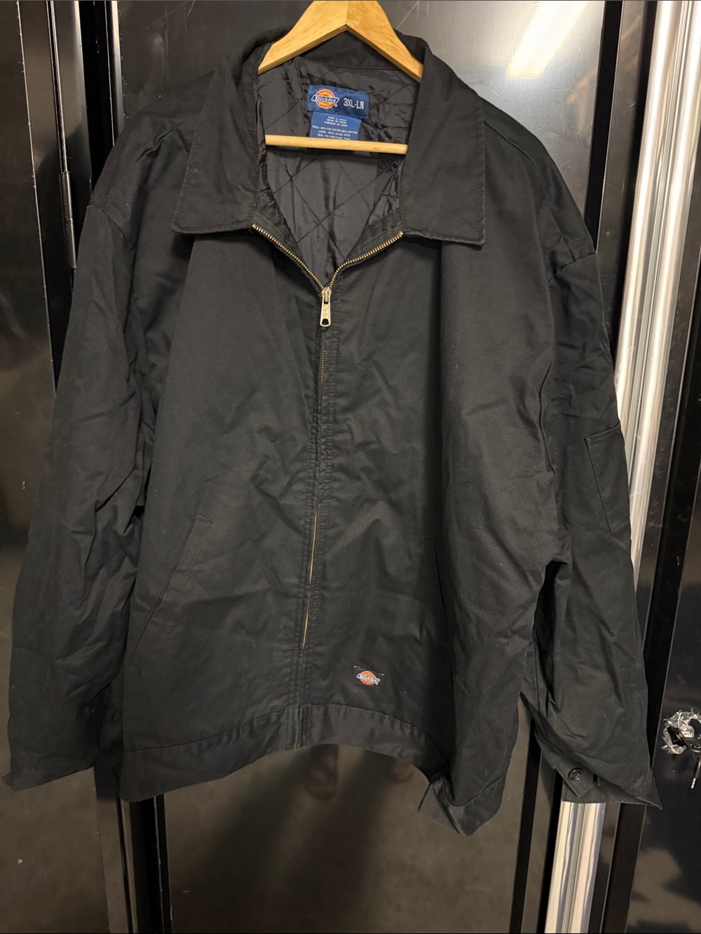 Dickies Black Quilted-Lined Zip Jacket